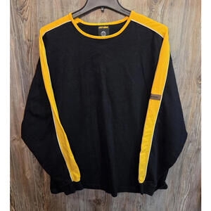 Ski-Doo Heavy Winter L/S Shirt Black Yellow Snowmobile Skidoo Bombardier Size XL